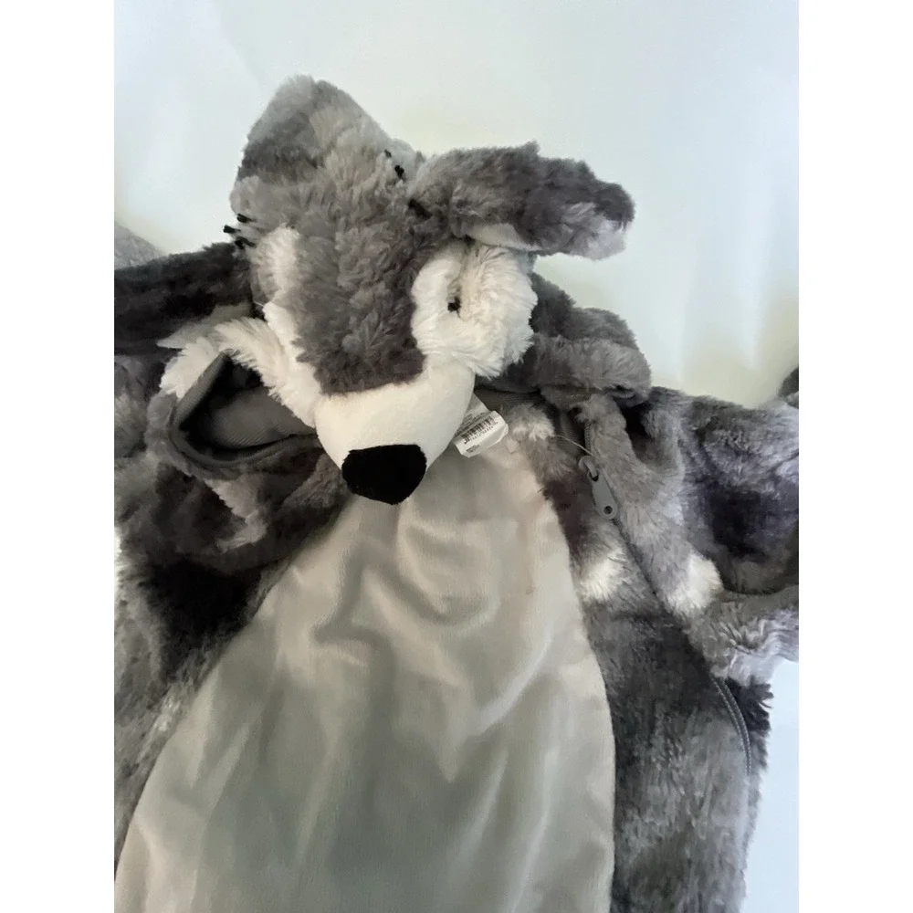 Wolf Onsite Children's Halloween Furry Head Attached Sz4 Fun Party Dress Up